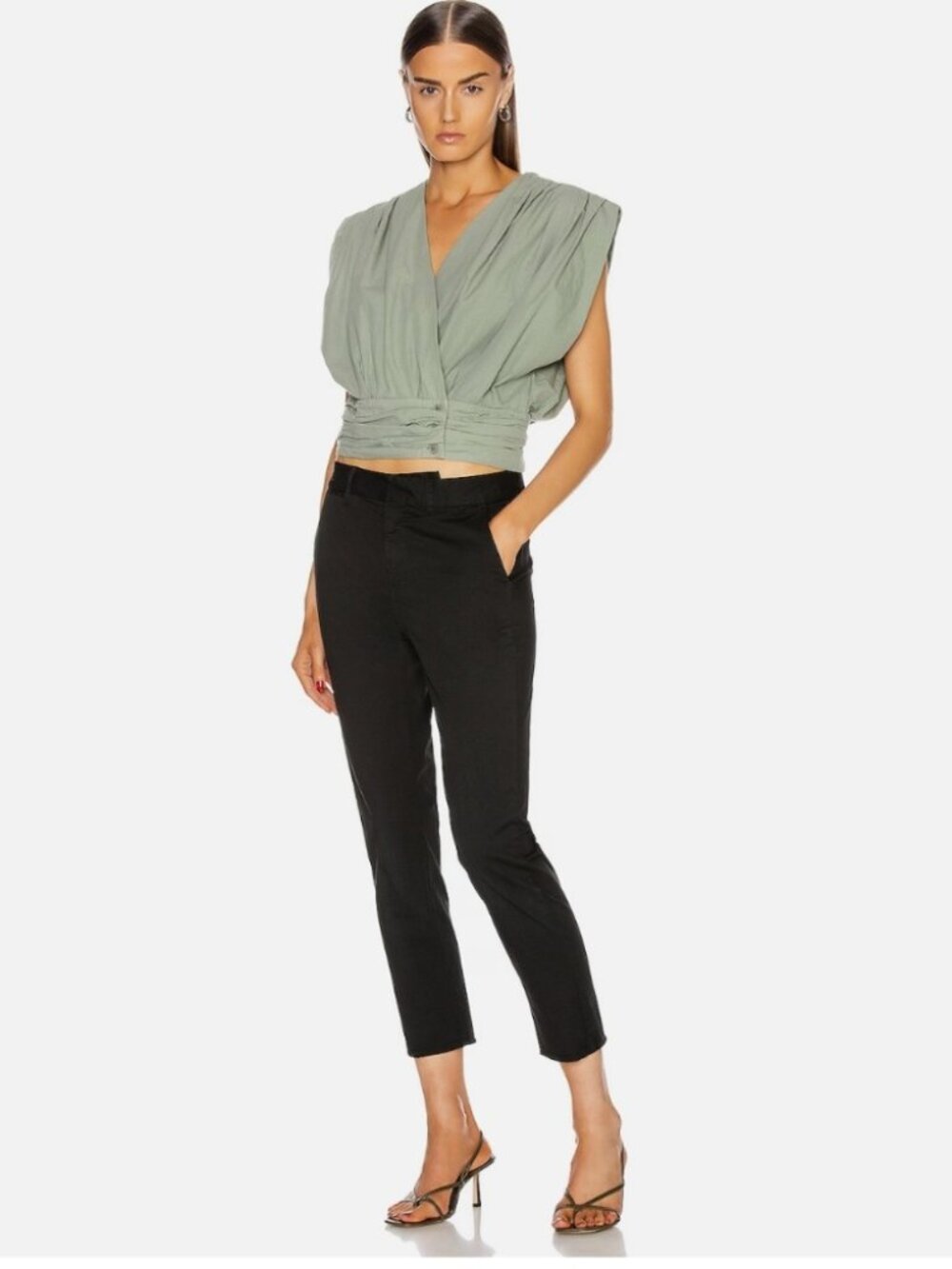Nili‎ Lotan Montauk Pants in Jet Black Size 6